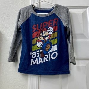 Toddler Boys Super Mario LS T-Shirt 3T